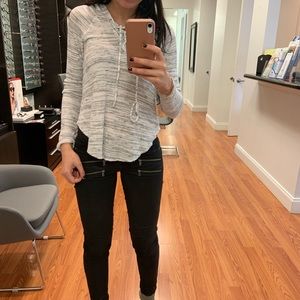 American eagle soft and sexy plush gray hoodie